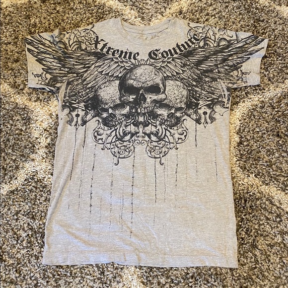Affliction Other - Extreme Couture by Affliction Skull T-Shirt
